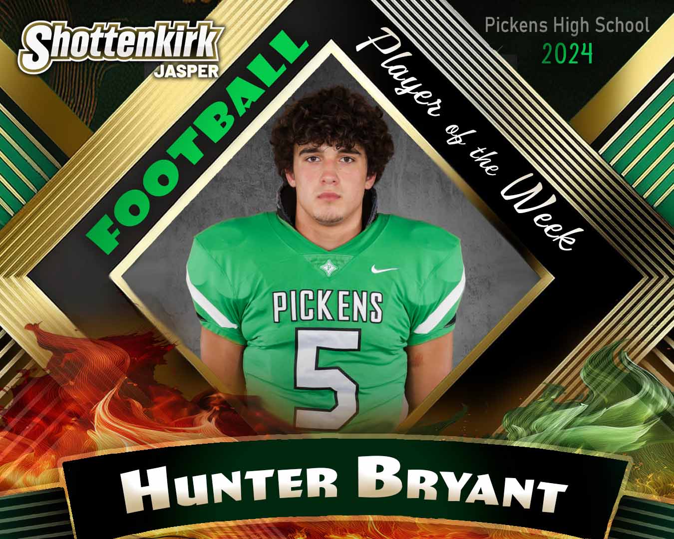 PHS Football Player of the Week #4 - Hunter Bryant